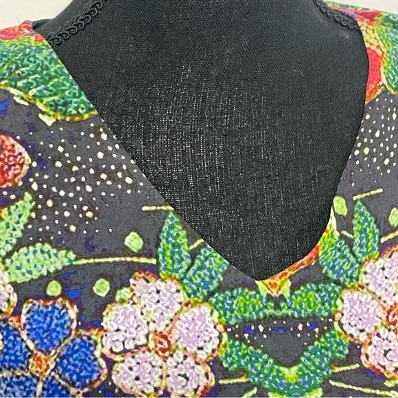 Johnny Was Dralion Floral Tunic. Size XS. Oversized.asymmetrical. Soft. Blouse. - Picture 4 of 11